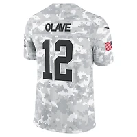 Maillot Nike Chris Olave Arctic Camo New Orleans Saints 2024 Salute to Service Limited pour homme
