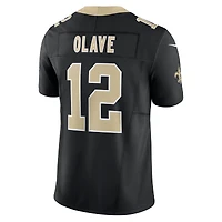 Nike Chris Olave pour hommes Noir New Orleans Saints Vapor F.U.S.E. Maillot limité