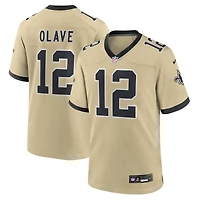 Maillot de joueur alternatif Nike Chris Olave Gold des New Orleans Saints Gameday Golds pour homme