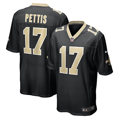 Maillot de match Nike Dante Pettis pour homme, noir, New Orleans Saints