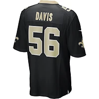 Men's Nike Demario Davis Black New Orleans Saints Game Jersey