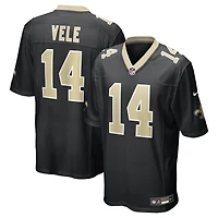 Men's Nike Devaughn Vele  Black New Orleans Saints Team Game Jersey