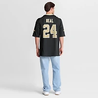Maillot Nike Devin Neal noir pour homme des Saints de la Nouvelle-Orléans