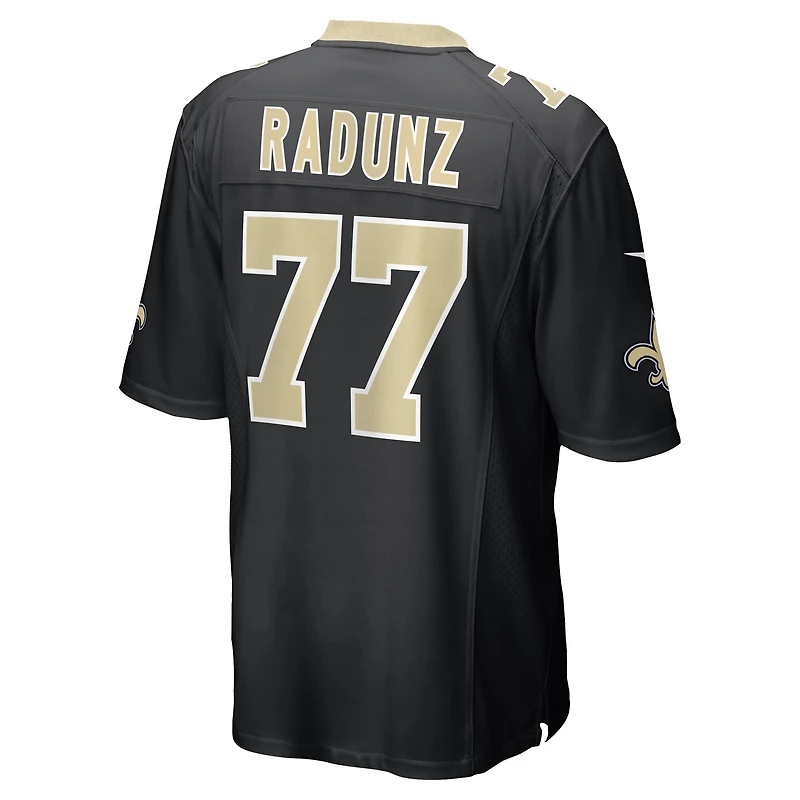 Maillot Nike Dillon Radunz noir pour homme des Saints de la Nouvelle-Orléans