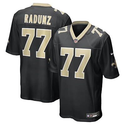 Men's Nike Dillon Radunz  Black New Orleans Saints Team Game Jersey