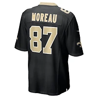 Men's Nike Foster Moreau Black New Orleans Saints Game Jersey