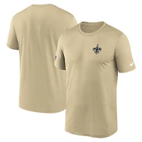 Men's Nike Gold New Orleans Saints Alt Legend Small Logo Dri-FIT T-Shirt