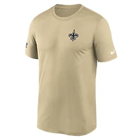 Men's Nike Gold New Orleans Saints Sideline Alt Pack Legend Dri-FIT T-Shirt