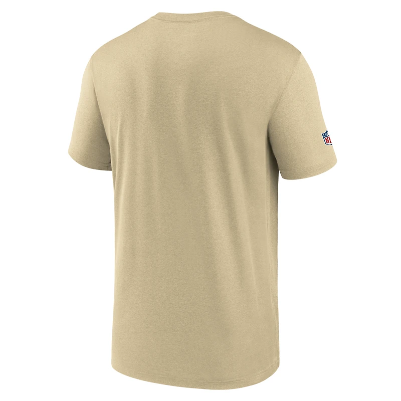 Men's Nike Gold New Orleans Saints Sideline Alt Pack Legend Dri-FIT T-Shirt