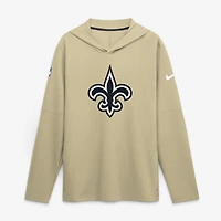 T-shirt à capuche manches longues Nike Gold New Orleans Saints Sideline Dri-FIT pour homme