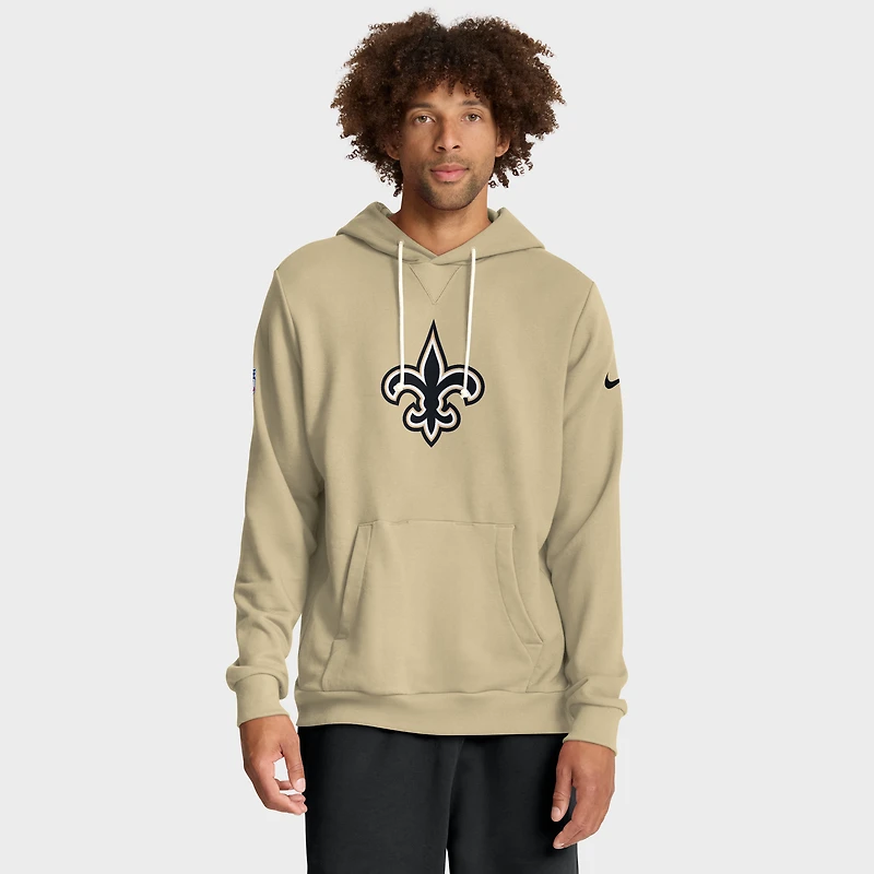 Men's Nike Gold New Orleans Saints Sideline Standard Issue Alt 2 Dri-FIT Hoodie