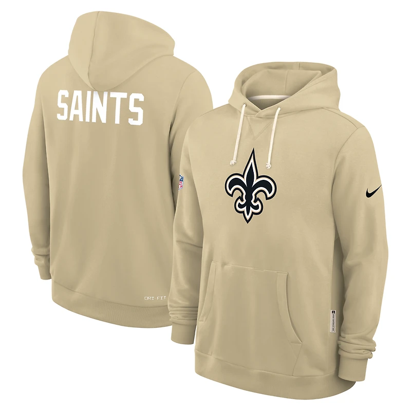 Men's Nike Gold New Orleans Saints Sideline Standard Issue Alt 2 Dri-FIT Hoodie