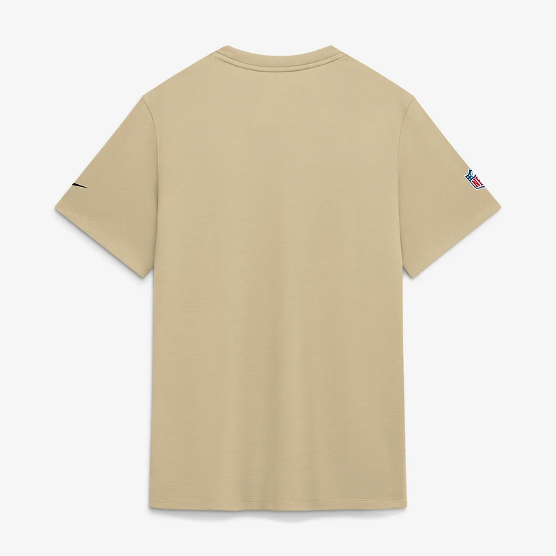 Men's Nike  Gold New Orleans Saints Sideline UV Dri-FIT Coaches Shirt