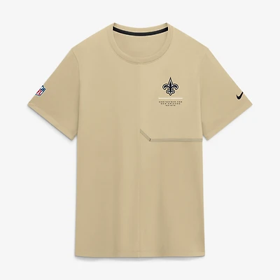 Men's Nike  Gold New Orleans Saints Sideline UV Dri-FIT Coaches Shirt