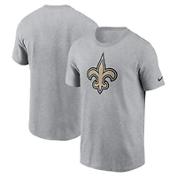 T-shirt essentiel Nike New Orleans Saints pour homme avec logo gris