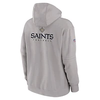 Men's Nike Gray New Orleans Saints Sideline Club Fleece Pullover Hoodie