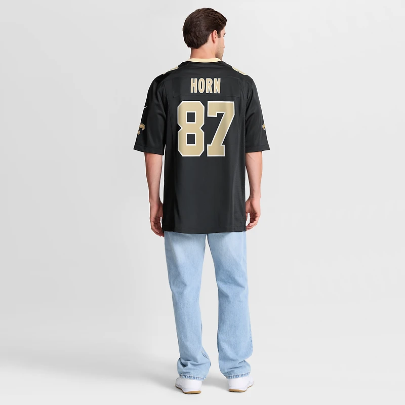 Men's Nike Joe Horn Black New Orleans Saints Game Retired Player Jersey