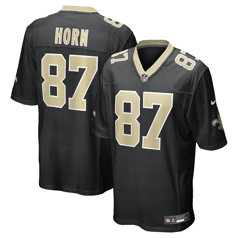 Maillot de joueur retraité Nike Joe Horn pour homme, noir, New Orleans Saints Game
