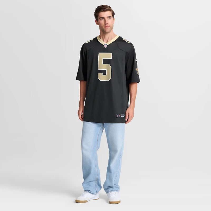 Maillot Nike Kendre Miller noir pour homme des Saints de la Nouvelle-Orléans