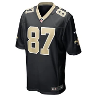 Men's Nike Lucas Krull Black New Orleans Saints Game Player Jersey