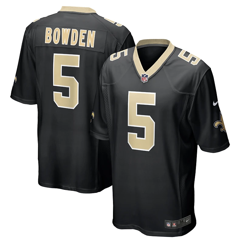 Men's Nike Lynn Bowden Jr.  Black New Orleans Saints Team Game Jersey