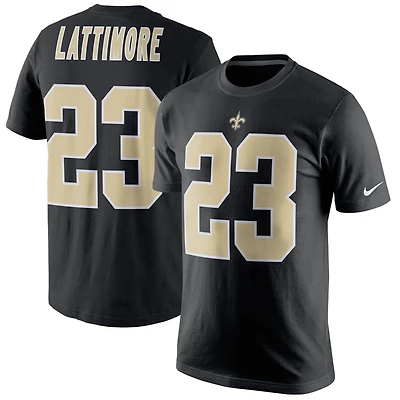 Men's Nike Marshon Lattimore Black New Orleans Saints Player Pride Name & Number T-Shirt