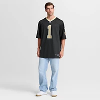 Men's Nike Number 1 Groom Black New Orleans Saints Game Jersey