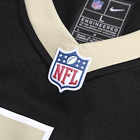 Maillot Nike Spencer Rattler noir pour homme des Saints de la Nouvelle-Orléans