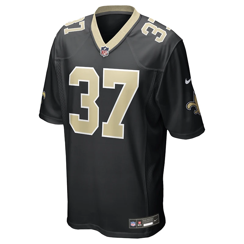 Men's Nike Steve Gleason Black New Orleans Saints Game Retired Player Jersey