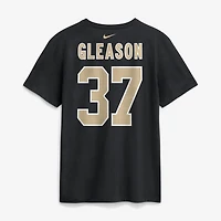 T-shirt Nike pour homme, noir, Steve Gleason, des Saints de la Nouvelle-Orléans, avec nom et numéro retirés