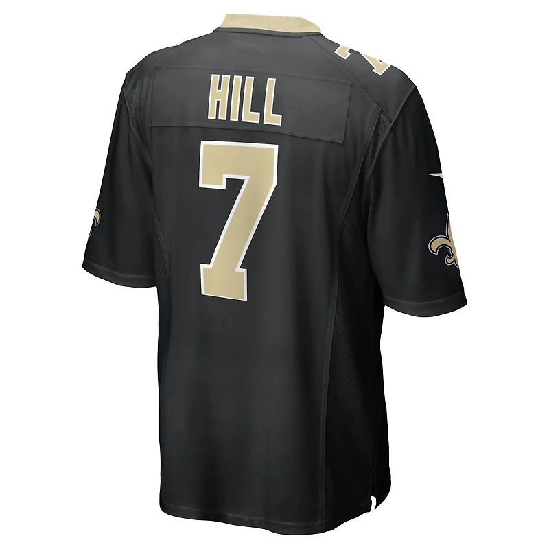Maillot de match Nike Taysom Hill pour hommes, noir, New Orleans Saints