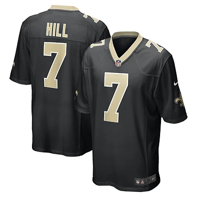 Maillot de match Nike Taysom Hill pour hommes, noir, New Orleans Saints