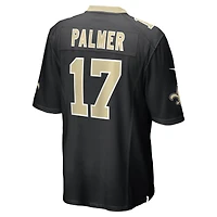 Maillot Nike Trey Palmer noir pour homme des Saints de la Nouvelle-Orléans