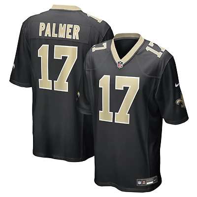 Maillot Nike Trey Palmer noir pour homme des Saints de la Nouvelle-Orléans