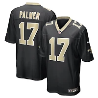 Maillot Nike Trey Palmer noir pour homme des Saints de la Nouvelle-Orléans