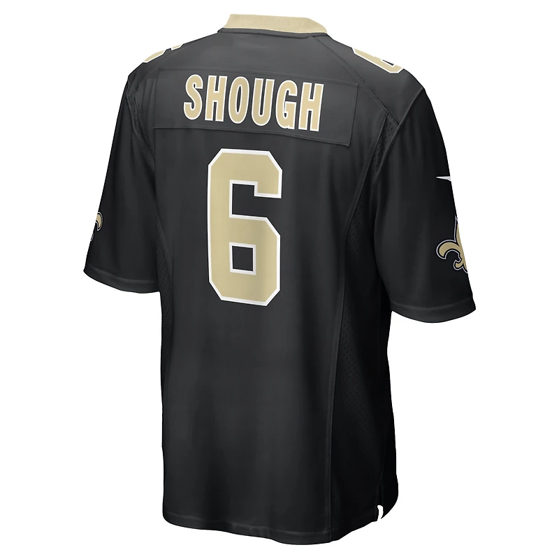 Maillot Nike Tyler Shough noir des Saints de la Nouvelle-Orléans pour homme