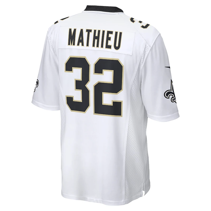 Maillot de match Nike Tyrann Mathieu des New Orleans Saints pour homme, blanc