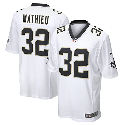 Maillot de match Nike Tyrann Mathieu des New Orleans Saints pour homme, blanc