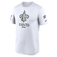 Men's Nike White New Orleans Saints 2024 Salute To Service Legend Performance T-Shirt
