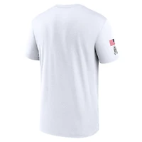 Men's Nike White New Orleans Saints 2024 Salute To Service Legend Performance T-Shirt