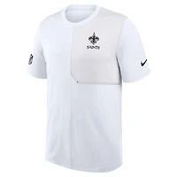 Men's Nike White New Orleans Saints Sideline UV Dri-Fit Coach Shirt