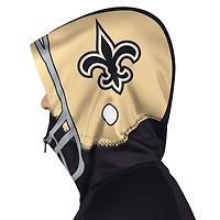 Men's Pro Player Black/Gold New Orleans Saints Helmet Full-Zip Hooded Track Jacket