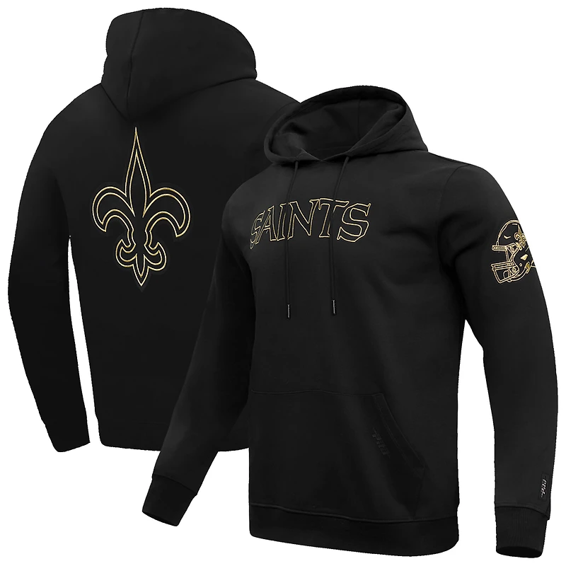 Sweat à capuche en chenille classique Pro Standard pour homme, noir, New Orleans Saints