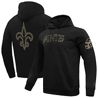 Sweat à capuche en chenille classique Pro Standard pour homme, noir, New Orleans Saints