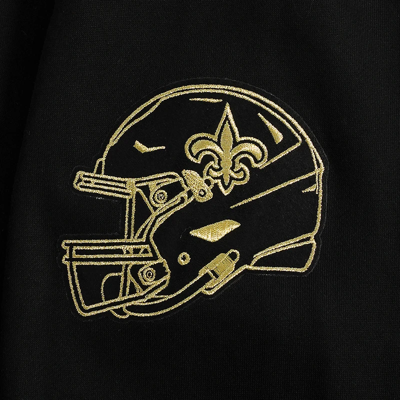 Sweat à capuche en chenille classique Pro Standard pour homme, noir, New Orleans Saints