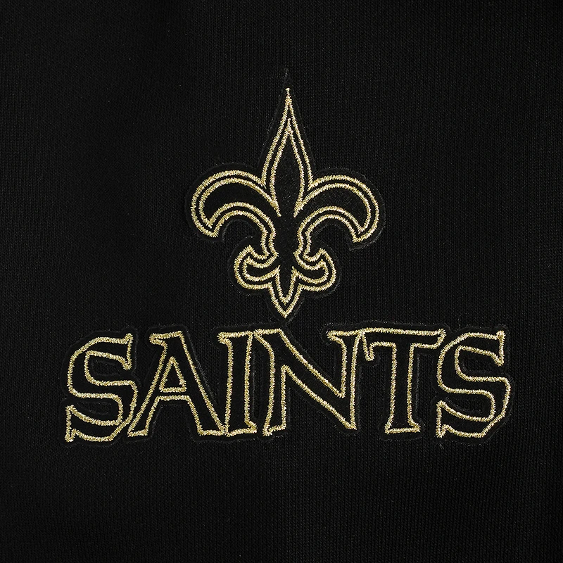 Sweat à capuche en chenille classique Pro Standard pour homme, noir, New Orleans Saints