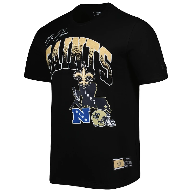 Men's Pro Standard Black New Orleans Saints Hometown Collection T-Shirt