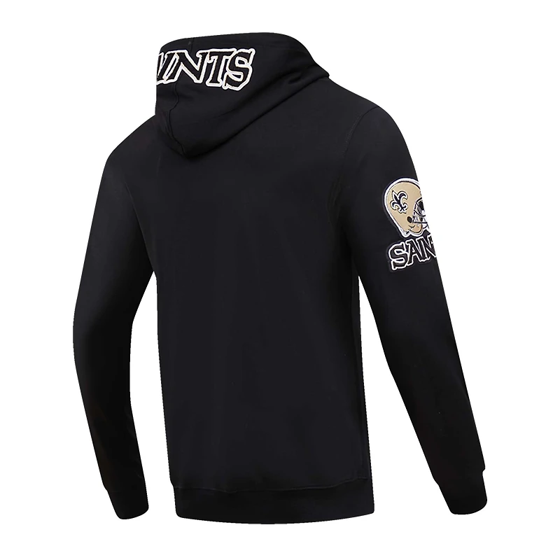Sweat à capuche Pro Standard Tyrann Mathieu pour hommes, noir, nom et numéro du joueur des Saints de la Nouvelle-Orléans