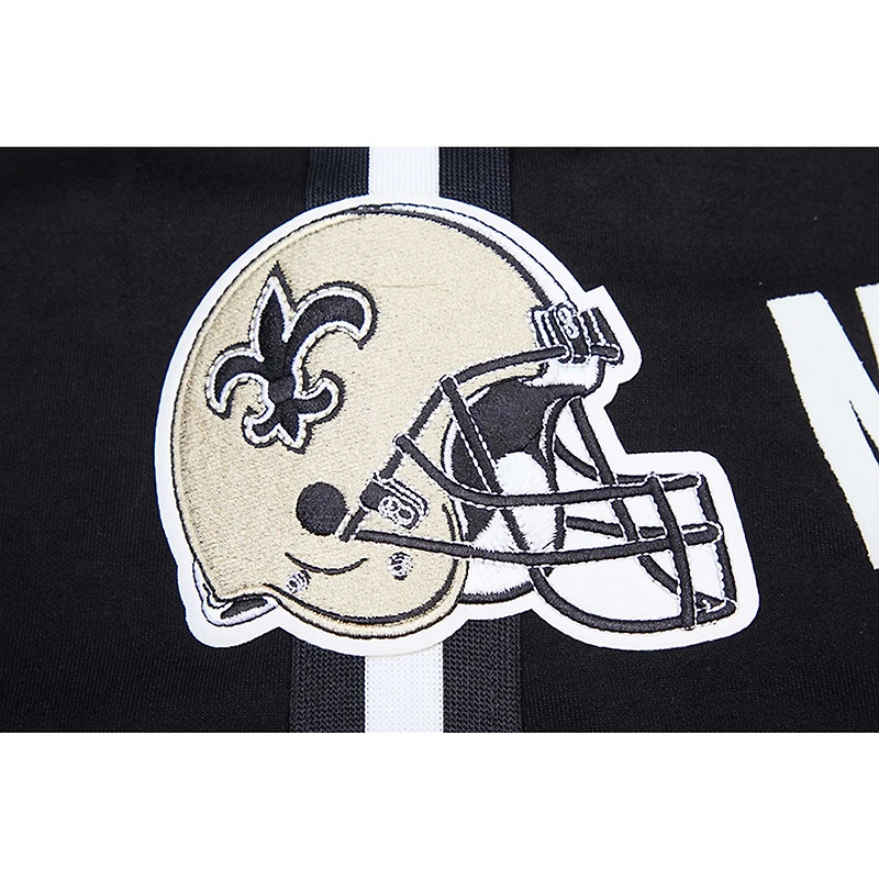 Short Pro Standard pour hommes Tyrann Mathieu noir avec nom et numéro de joueur des Saints la Nouvelle-Orléans
