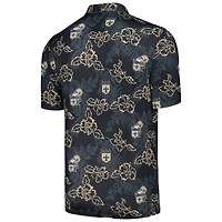 Polo Performance Pua Reyn Spooner noir des New Orleans Saints pour homme